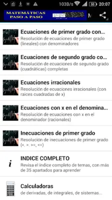 Matemáticas paso a paso android App screenshot 10