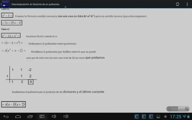 Matemáticas paso a paso android App screenshot 1