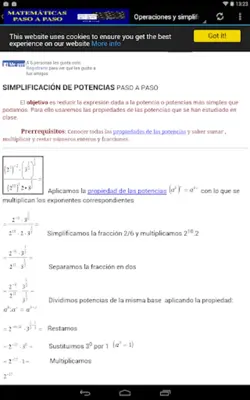 Matemáticas paso a paso android App screenshot 4