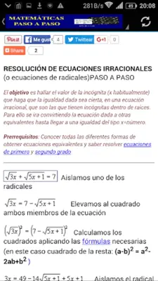 Matemáticas paso a paso android App screenshot 6